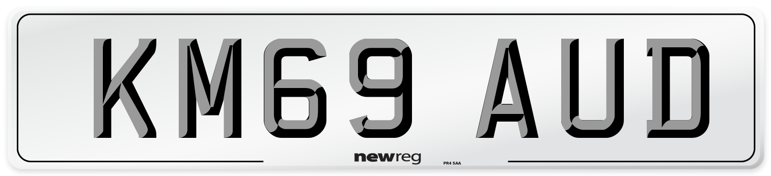KM69 AUD Number Plate from New Reg